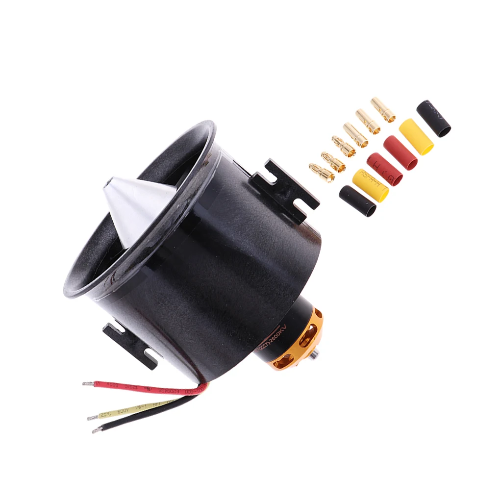 QF2827 2600KV Brushless Motor 70mm Ducted Fan for RC EDF Jet Aircraft Planes