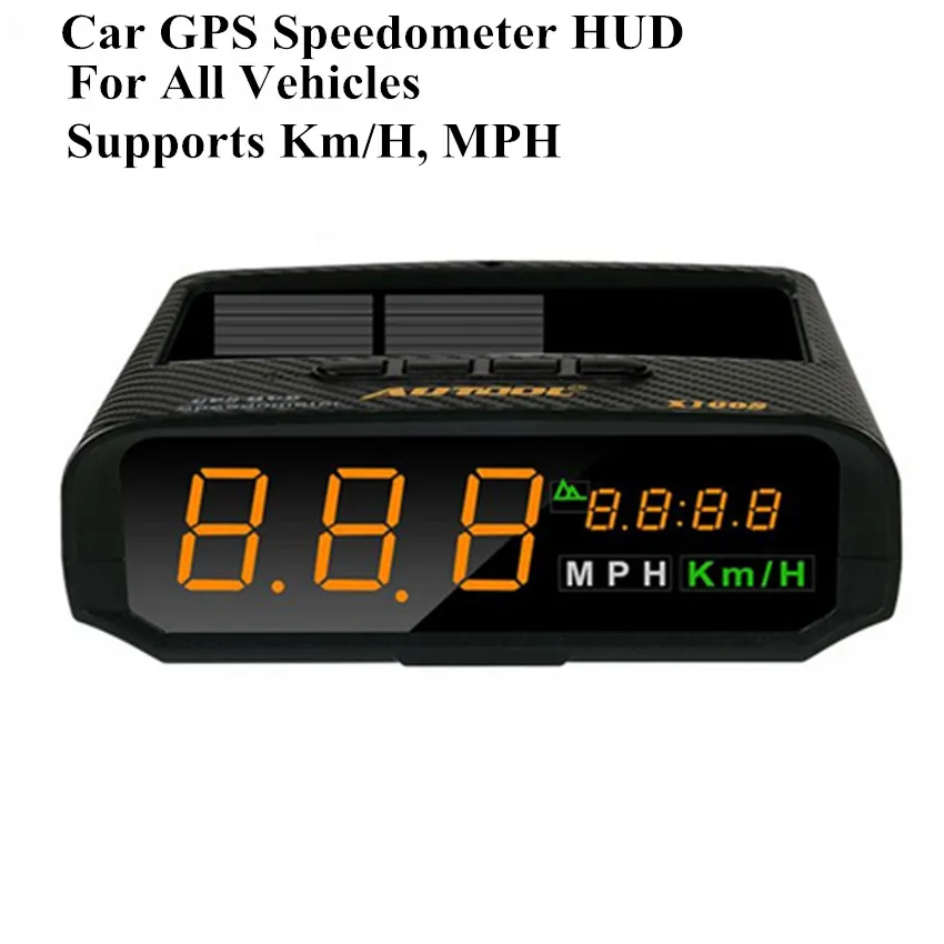 Buy AUTOOL X100S Universal Car HUD GPS Speedometer MPH