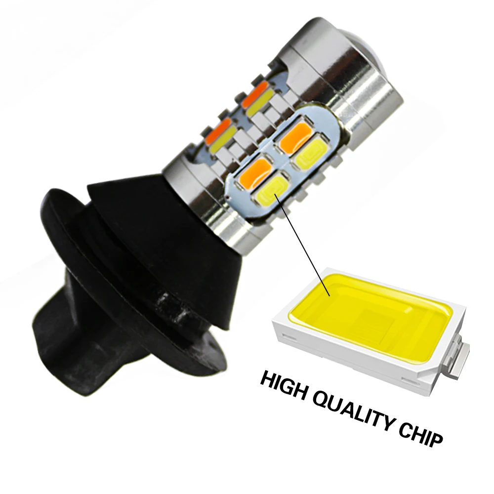 2PCS BA15S BAU15S 1156 P21W S25 T20 W21W WY21W 7440 light Daytime Running Light Turn Signal Dual Mode DRL LED External Lights (9)
