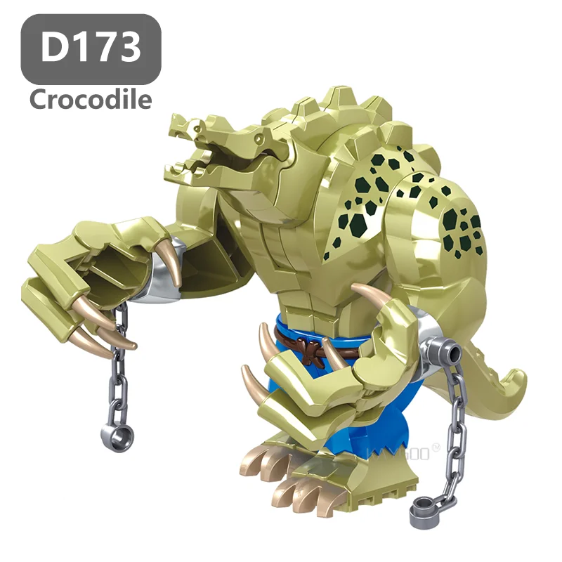 DC большой размер крокодил убийца Крок фигурки Бэтмена фонарь Kilowog Ares Rhino Atrocitus Sinestro строительные блоки мальчики игрушки модель - Цвет: D173