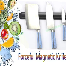 Высокое качество мощный магнитный для ножей держатель инструмента полка для Кухня для пабов, баров, прилавков черный Ножи держатель