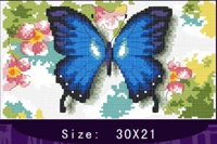Прекрасный Цвет Бабочка Стиль Похожие DMC 14CT вышивки крестом комплекты для рукоделия вышивки наборы ремесел домашний декор - Цвет: Многоцветный