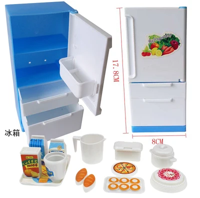 Princess Scene Toys The Refrigerator And Accessories Plastic Girls Fashion Suit Girl Toyhot Sale 2021