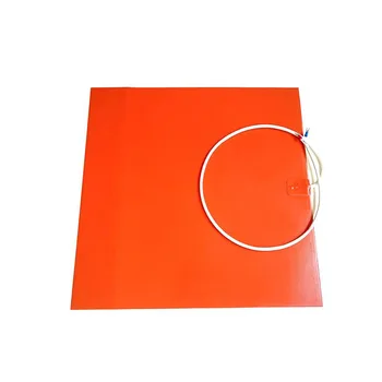 

450*450*1.5mm heat bed for 3d printer 240v 800w adhesive 1 side 100k thermistor 1000mm lead wire out from middle of 1 side