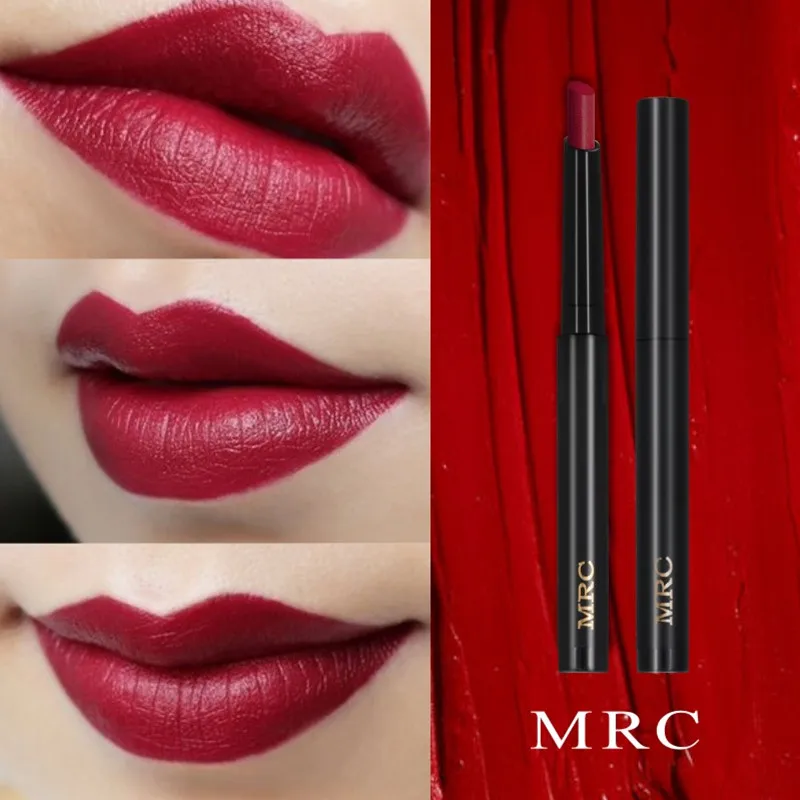 

12 Color Pencil Lipstick Waterproof Long-lasting Red Velvet Nude Tattoo Matte JYLMR030