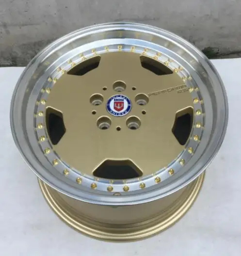 17 дюймов 17x8 0 5x114 3 золотые глубокие Автомобильные Колесные диски из алюминиевого