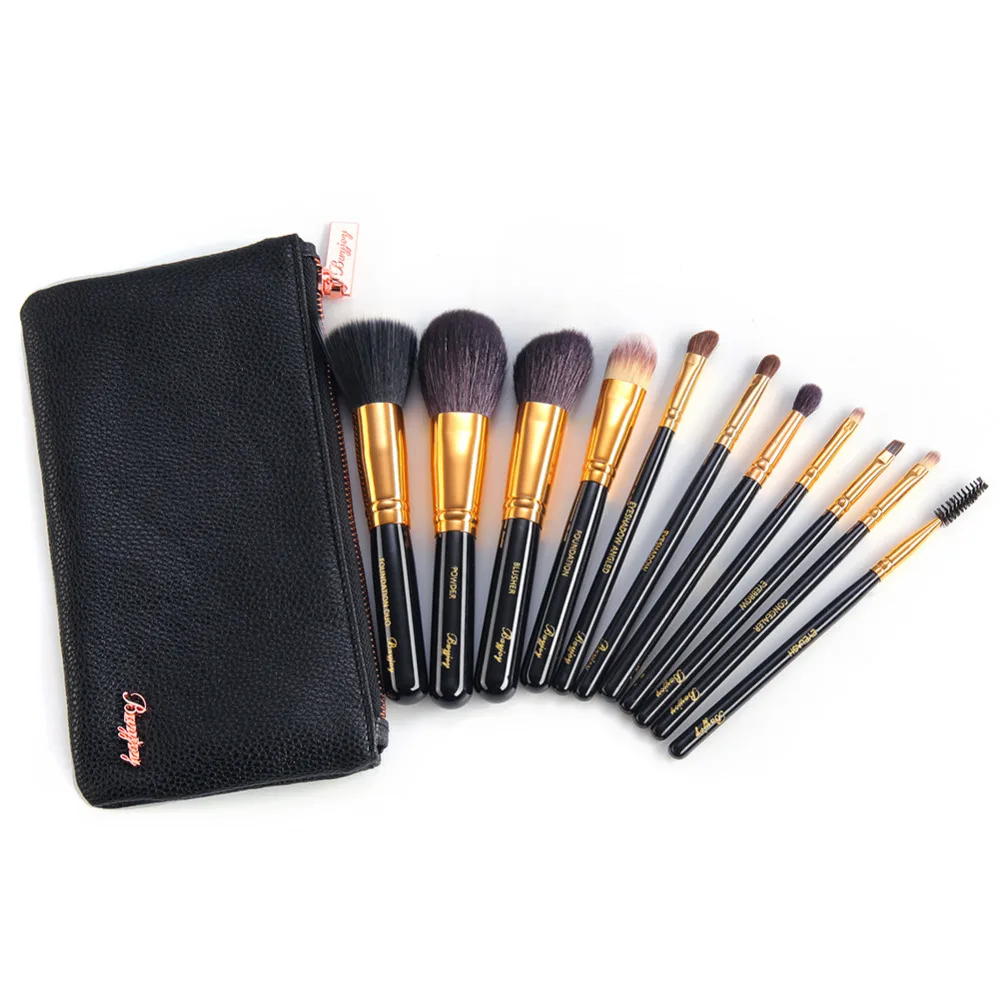 1 Sets Make Up Brushes 11pcs Professional Nature Bristle Brushes Beauty