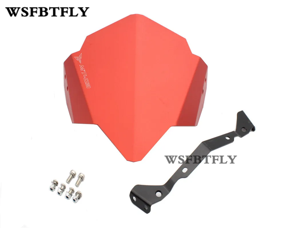 Red Windshield WindScreen For Yamaha MT 03 MT03 FZ 03 FZ 03 2015 2016