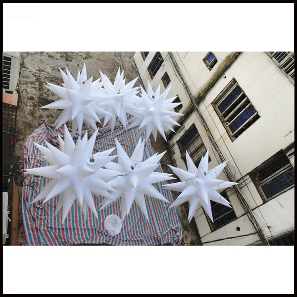 

Free shipment diameter 2m Decoration Inflatable Star with LED Light