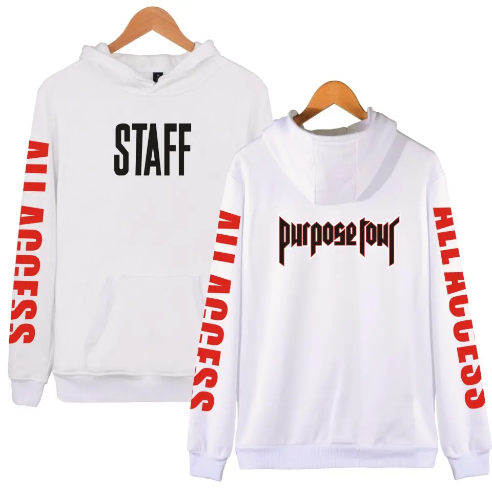 Aikooki Justin Bieber STAFF New Style Cap Hoodies 2018 Fashion Men Women Clothes Hooded Sweatshirts Unisex Hoodies Clothes XXXXL