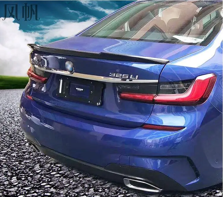 

Carbon Fiber/ ABS CAR REAR WING TRUNK LIP Double Deck SPOILER FOR BMW 320i 320D NEW 3 Series G20 2019 2020