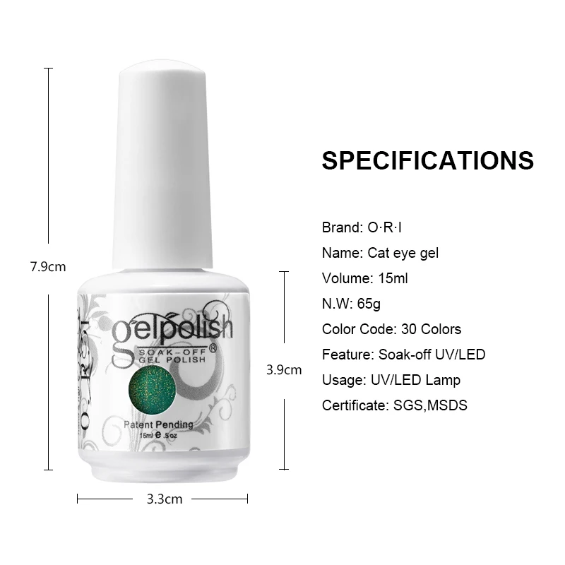 

Multi-Color Soaking Gel Nail Polish Semi-Permanent UV Gel Nail Polish Varnish Female Life Essential Supplies Simple
