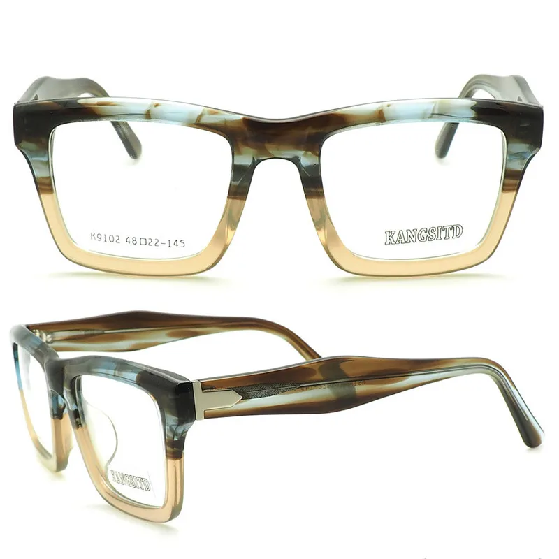 Модные унисекс ретро очки с полной оправой ацетат прогрессивные мульти-фокальные линзы оптическая оправа Очки для чтения - Цвет оправы: COLOR2