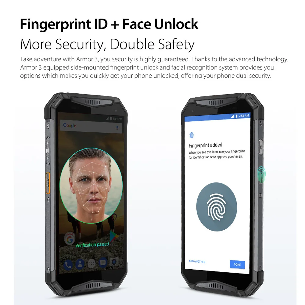 Глобальная версия Ulefone Armor 3 Rugged IP68 водонепроницаемый 4GB 64GB 5,7 '' Octa Core Android 8,1 21MP 10300 mAh 4G LTE смартфон
