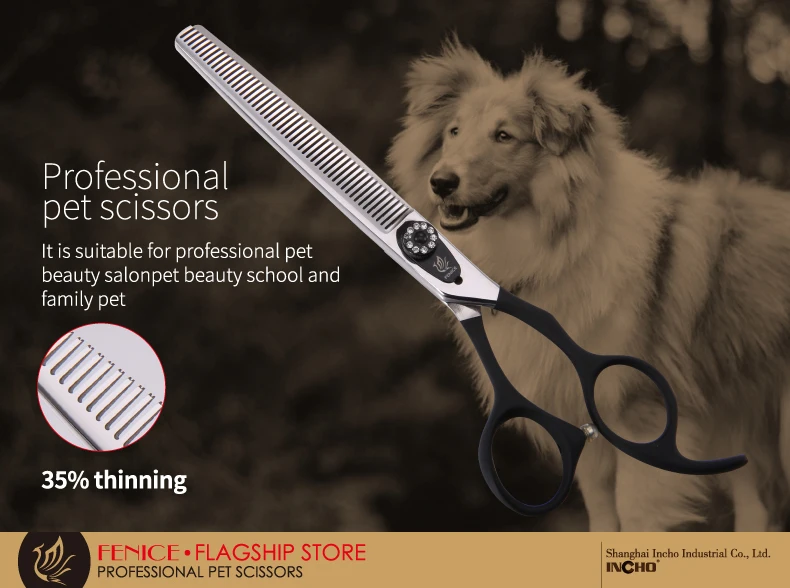 Fenice высококачественные ножницы для стрижки домашних животных 7,0 7,5 дюймов профессиональные японские 440c ножницы для стрижки собак