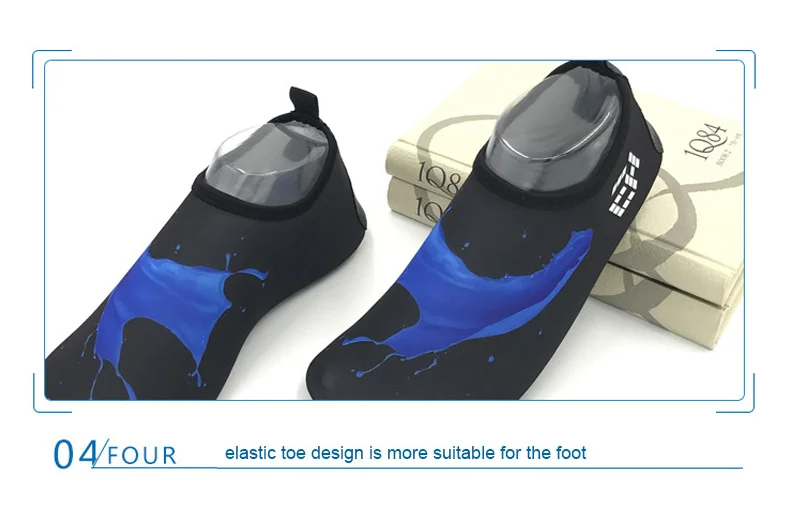 1 (10)CGILO CUBE Light Aqua Shoes Men Women Color lines Wade Convenient Beach Sports Running Shoes