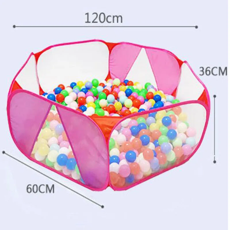 Детский манеж, игрушки для бассейна с сухим шариком, игровые палатки, складные развивающие спортивные кольца с мультяшным животным принтом для детей, уличная игровая яма