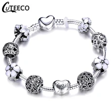 CUTEECO European Love Heart Charm Bracelets & Bangles 2018 New Marano Beads Fits Brand Bracelets Female Fashion Jewelry Gifts туфли lino marano lino marano li826awcjjb4