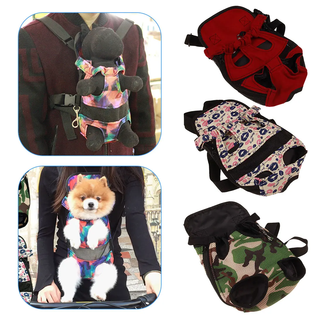Прочная игрушка для домашних животных, собак Carrier Рюкзак-сумка через плечо из сетчатого материала с камуфляжным принтом для отдыха на открытом воздухе дышащий Ручка сумки для маленьких собак кошек, чихуахуа