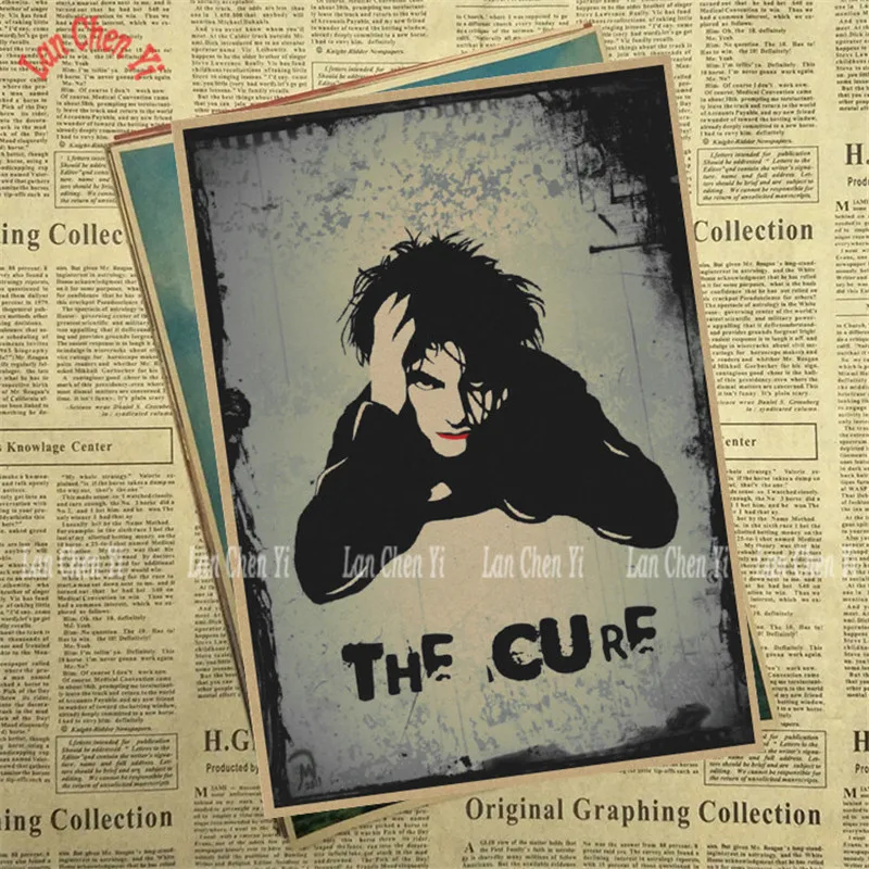 The Cure Rock Band музыка крафт-бумага плакат гостиная столовая настенные декоративные картины