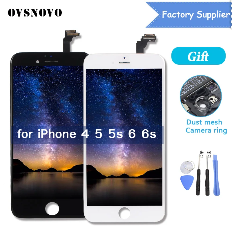 

Factory OEM LCD For iPhone 5 5S 6 6S 4 LCD Display For iphone 6 6S LCD Touch Screen Digitizer Assembly Replacement AAA Quality