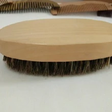 Настоящая щетина кабана деревянная щетка для бритья портативная овальная щетка для бороды усы массаж лица