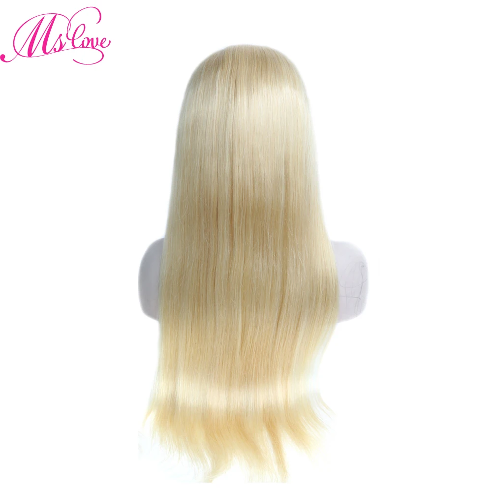 Ms Love 613 Blonde 360 Lace Frontal Wig Straight Lace Front Human Hair Wigs Full Lace Wigs With Baby Hair Brazilian Non Remy Ms Love 613 Blonde 360 Lace Frontal Wig Straight Lace Front Human Hair Wigs Full Lace Wigs With Baby Hair Brazilian Non Remy