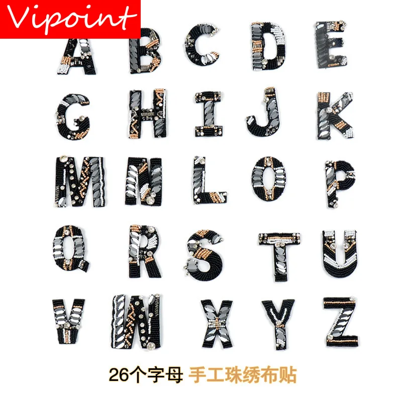 

embroidery letters patches for jeans,alphabet appliques,badges for jackets A19051839