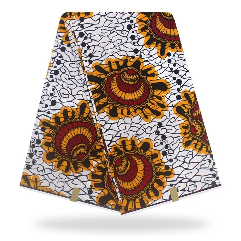 Голландский Африканский вощеная ткань настоящие, из Анкары ткань новейшая ткань в африканском стиле принт хлопок Pagne Africain горячий воск настоящий - Цвет: as picture