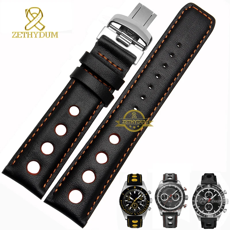 Ремешок из натуральной кожи для часов tissot ремешок для наручных часов мужской кожаный браслет 20 мм спортивные наручные часы