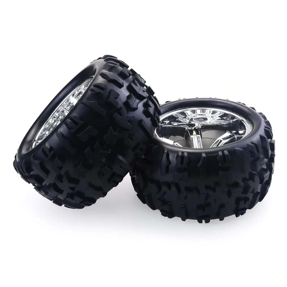 2 шт. RC колеса автомобиля обод шины для Redcat Hsp Kyosho Hobao Hongnor Team Losi GM HPI 1/8 Truggy монстр