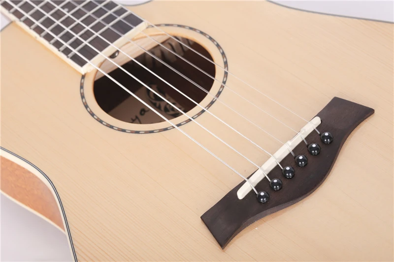 32 pulgadas Enya guitarra viajes UGT-03 3A sólido Engelman abeto Uguitar cuerda instrumentos musicales profesional guitarra 32 pulgadas Enya guitarra viajes UGT-03 3A sólido Engelman abeto Uguitar cuerda instrumentos musicales profesional guitarra