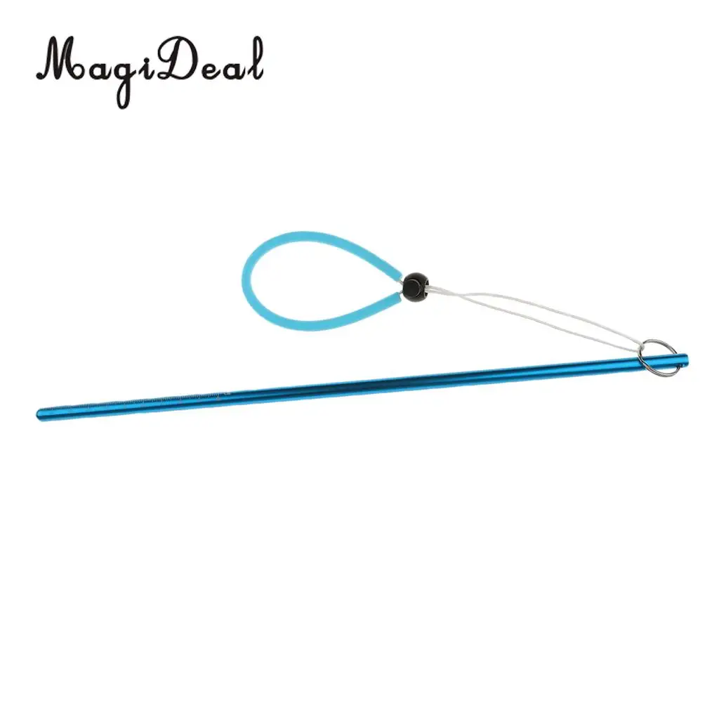 MagiDeal 2Pcs 34cm/13.4'' Aluminium Alloy Lobster Tickle Stick Pointer Rod w/ Lanyard Water Sports Scuba Diving Accessories