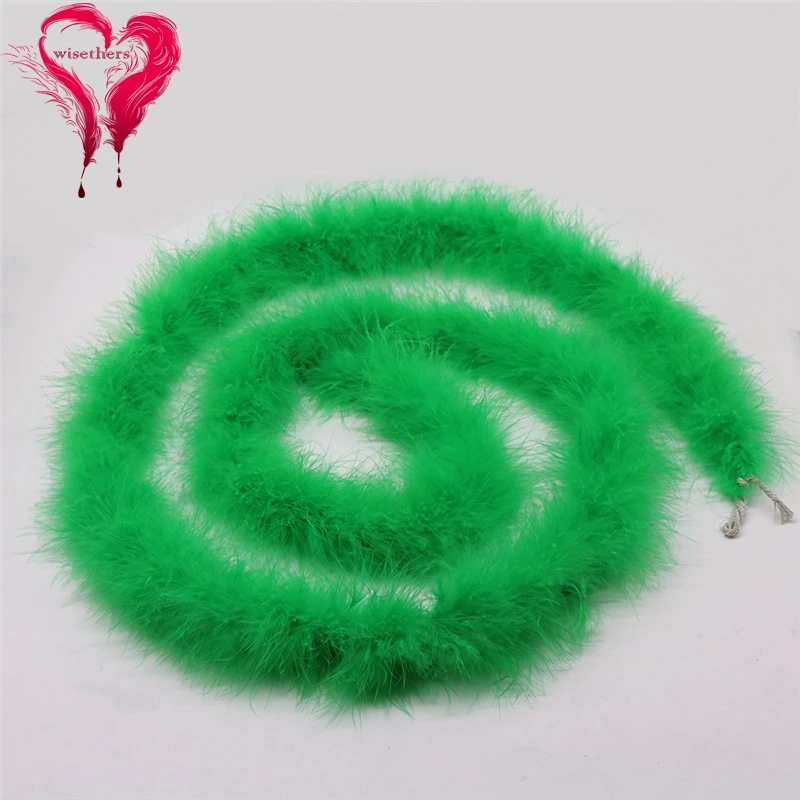 grass green marabou feather boa 1