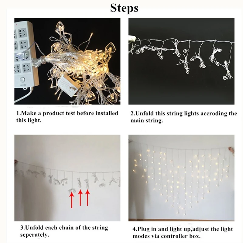2x1.5m 128leds Heart Shape LED String Light EU 220V Holiday Christmas wedding Party decoration led icicle Curtain lamp light 2x1.5m 128leds Heart Shape LED String Light EU 220V Holiday Christmas wedding Party decoration led icicle Curtain lamp light