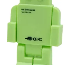 ULIFART высокоскоростной USB 2,0 4 порта Кукла форма сплиттер адаптер мультфильм робот переключатель концентратора для ПК ноутбук компьютер