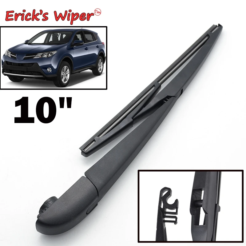 Erick's Wiper 10" Rear Wiper Blade & Arm Set Kit For Toyota RAV4 XA40