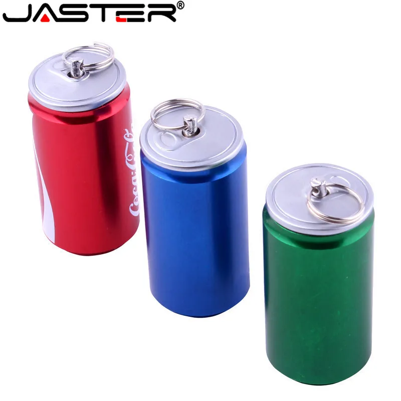 

JASTER New Creative Simulation 4GB pen drive 2.0 memory flash stick 8GB 16GB 32GB 64GB beer Can, cola Can, beverage Can model US