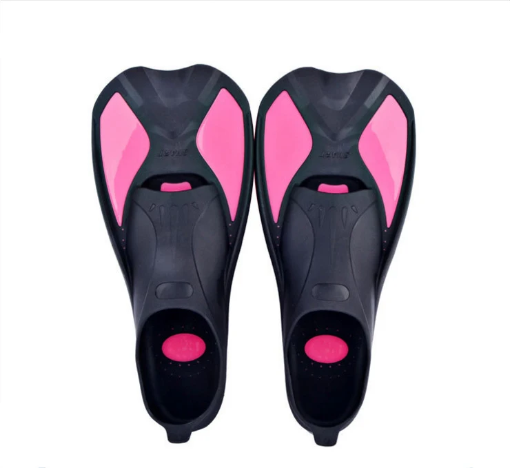 Ласты для начинающих Подводные ласты из неопрена Нескользящие туфли подводное плавание плавники для дайвинга для взрослых Сноркелинг серфинг - Цвет: Розовый