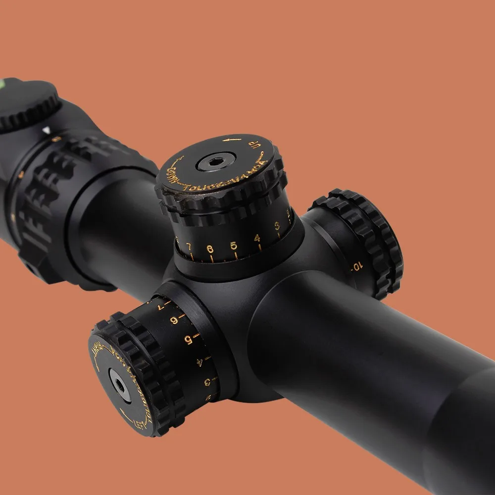 Hunting Rifle Scope SNIPER WKP 3-15X44 SAL Side Parallax Adjustment Glass Etched Reticle RG Illuminated with Bubble Level 5