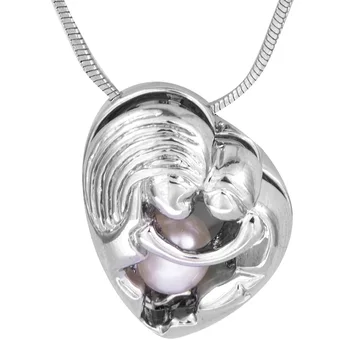 

New Hot Mother And Daughter Mothers And Daughters Heart-shaped Pendant Necklace Mother's Day gift P125