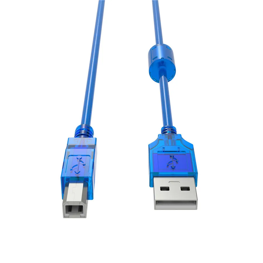 USB 2,0 кабель для сканера принтера высокоскоростной 0,3 м 0,5 м 1 м 1,5 м USB2.0 A-B Мужской кабель для синхронизации цифровых данных для принтера hp Canon Epson