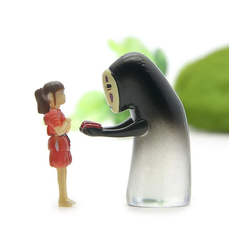 2 шт. без лица и Chihiro Ogino экшн-фигурка японского аниме Ghibli Kaonashi Miyazaki Hayao игрушки для