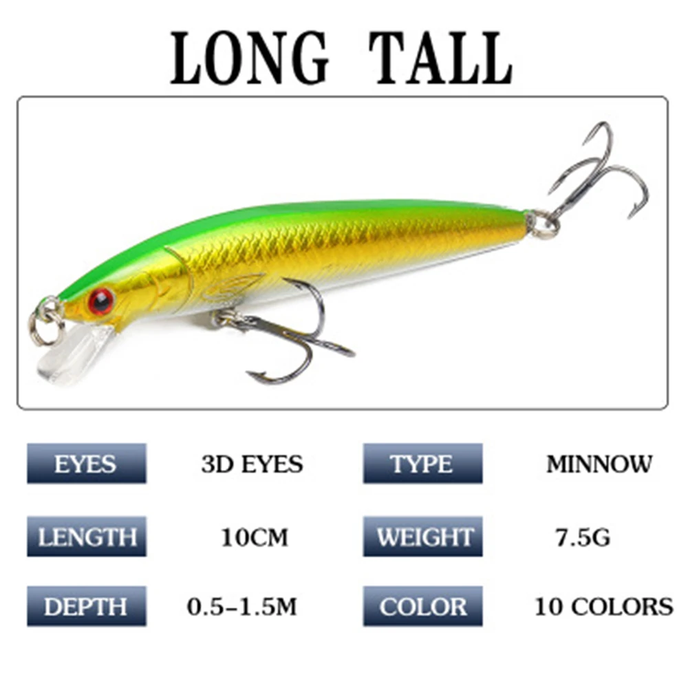1 قطعة 3D عيون 10 سنتيمتر 9g الصيد Wobblers Crankbait البلم Pesca 0-2 M طعوم صيد سمك البلمة الليزر الصلب الاصطناعي الطعم 1 قطعة 3D عيون 10 سنتيمتر 9g الصيد Wobblers Crankbait البلم Pesca 0-2 M طعوم صيد سمك البلمة الليزر الصلب الاصطناعي الطعم