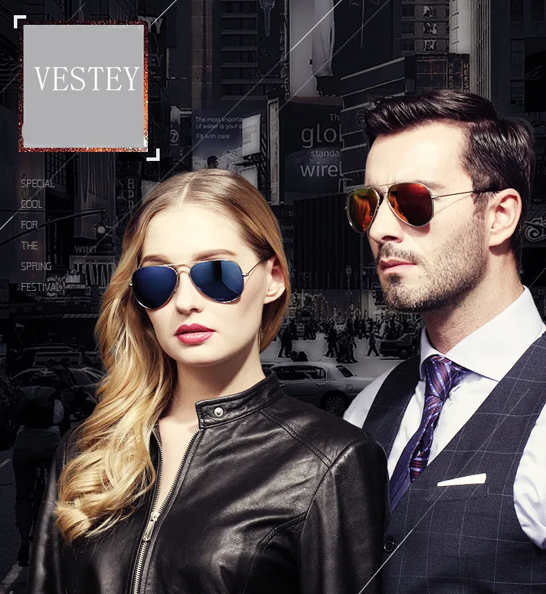 ASUOP2018 new ladies retro cat eye sunglasses luxury brand fashion men's pilot glasses UV400 night vision goggles night vision goggles (12)