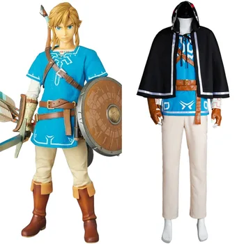 

Cosplay The Legend of Zelda: Breath of the Wild Link Cosplay Costume Cosplay Halloween Party For Adult Costume Full Set