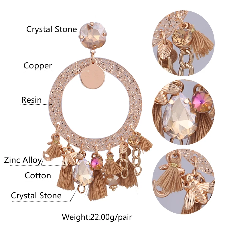 Brincos Women Brand Boho Drop Dangle Fringe Earring Vintage ethnic Statement Tassel earrings fashion jewelry Charms (7)