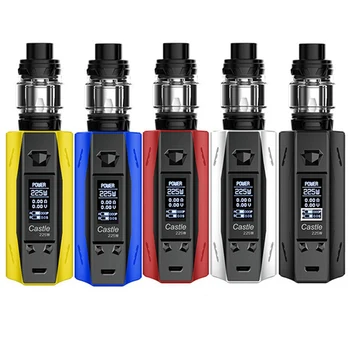 

225W Vape KitATVS Castle Smart TC Vape 4ml Tank Top Filling Atomizer Big Smoke BOX MOD No 18650 Battery Dense Smokngi Kit