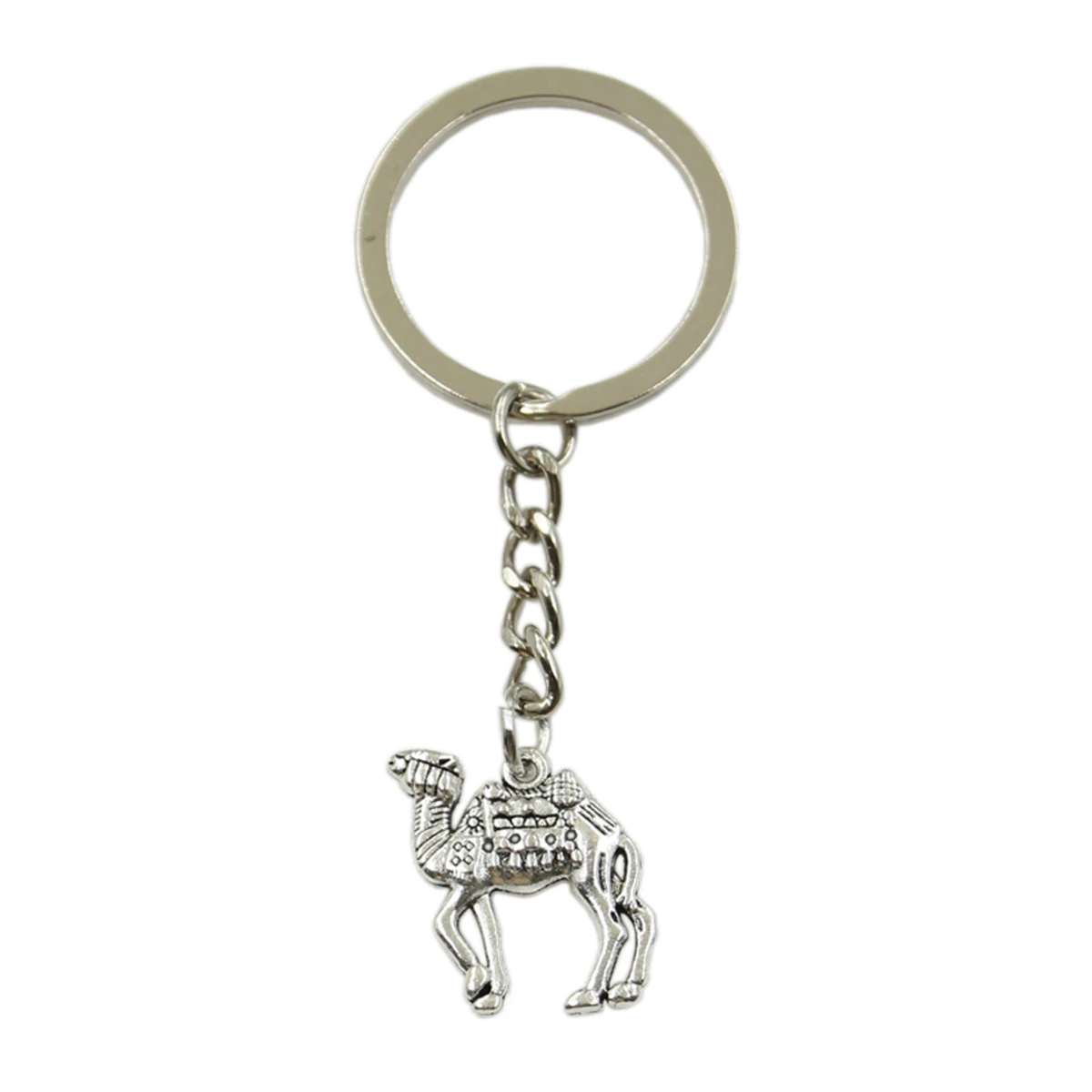

New Hot Men Key Ring Metal Key Chain Keychain Gift Jewelry Silver desert camel Pendant great promotion