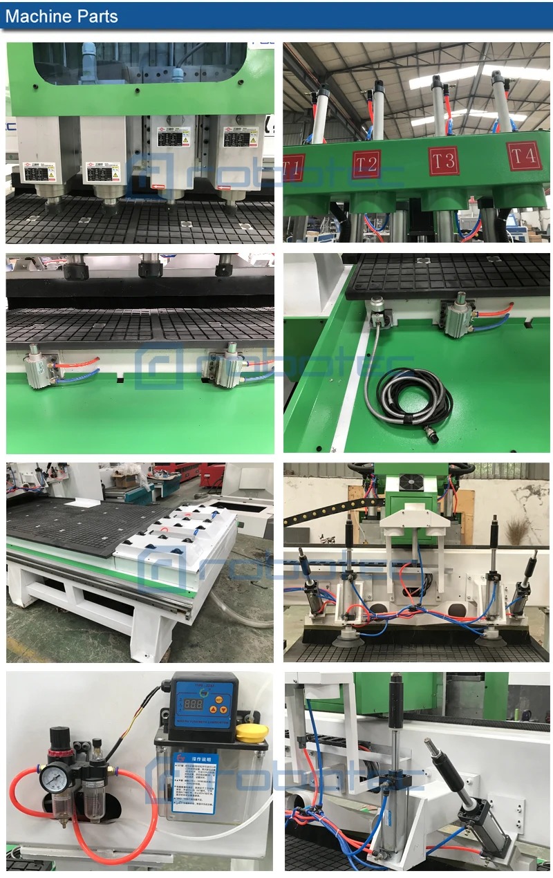 4 головки пневматическая автоматическая Замена УВД древесины CNC маршрутизатор 4x8 футов CNC фрезерный станок для изготовления дверей шкафа 1325 станок с ЧПУ